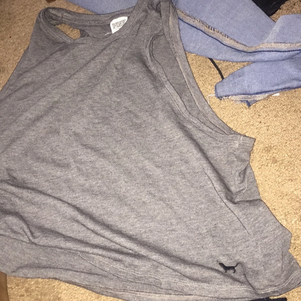 Victoria secret pink muscle shirt.